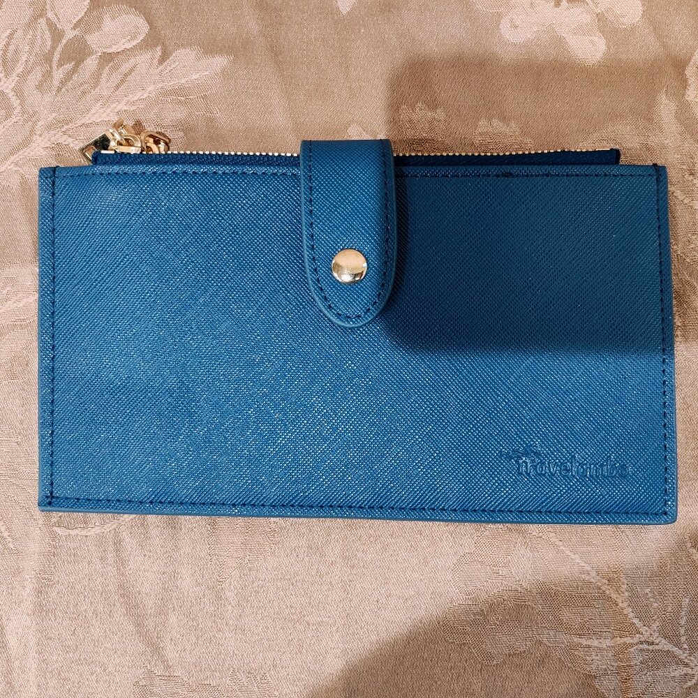 Travelambo Blue Travel Wallet, New Without Tags